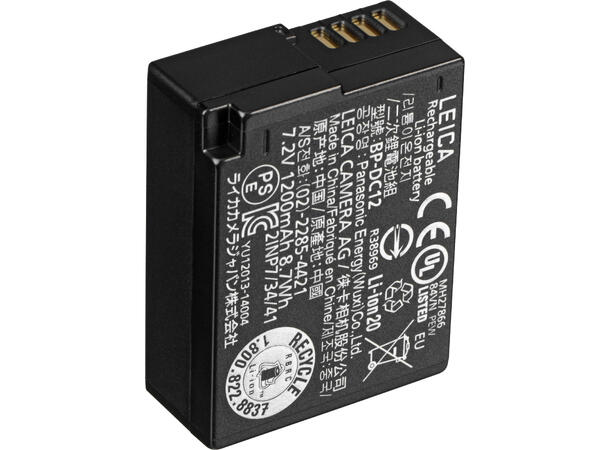 Leica Lithium-Ion-Batteri BP-DC12 for Leica Q og CL 